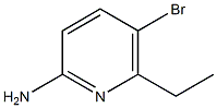 5-BROMO-6-ETHYLPYRIDIN-2-AMINE Struktur