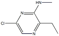 6-CHLORO-3-ETHYL-N-METHYLPYRAZIN-2-AMINE Struktur