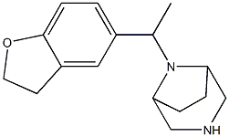 8-[1-(2,3-DIHYDRO-BENZOFURAN-5-YL)-ETHYL]-3,8-DIAZA-BICYCLO[3.2.1]OCTANE Struktur