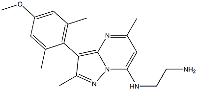 N-[3-(4-METHOXY-2,6-DIMETHYLPHENYL)-2,5-DIMETHYLPYRAZOLO[1,5-A]PYRIMIDIN-7-YL]ETHANE-1,2-DIAMINE Struktur