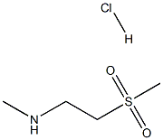 N-METHYL-2-(METHYLSULFONYL)ETHANAMINE HYDROCHLORIDE Struktur