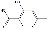 4-hydroxy-6-methyl-3-pyridine formic acid Struktur