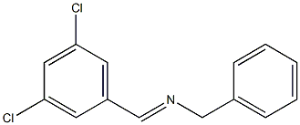 N-benzyl-N-(3,5-dichlorobenzylidene)amine Struktur