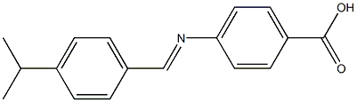 4-[(4-isopropylbenzylidene)amino]benzoic acid Struktur