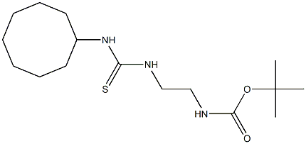 tert-butyl N-(2-{[(cyclooctylamino)carbothioyl]amino}ethyl)carbamate Struktur