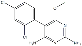 5-(2,4-dichlorophenyl)-6-methoxypyrimidine-2,4-diamine Struktur