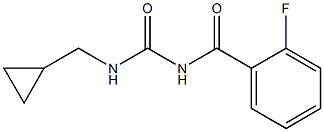 N-cyclopropylmethyl-N'-(2-fluorobenzoyl)urea Struktur