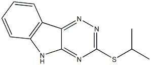 3-(isopropylsulfanyl)-5H-[1,2,4]triazino[5,6-b]indole Struktur