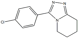 3-(4-chlorophenyl)-5,6,7,8-tetrahydro[1,2,4]triazolo[4,3-a]pyridine Struktur