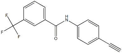 N-(4-ethynylphenyl)-3-(trifluoromethyl)benzenecarboxamide Struktur