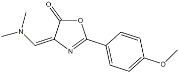 4-[(E)-(dimethylamino)methylidene]-2-(4-methoxyphenyl)-1,3-oxazol-5(4H)-one Struktur