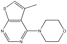 4-(5-methylthieno[2,3-d]pyrimidin-4-yl)morpholine Struktur