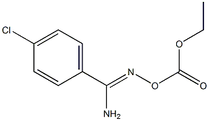 4-chloro-N'-[(ethoxycarbonyl)oxy]benzenecarboximidamide Struktur