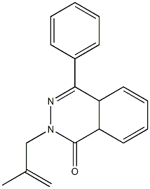 2-(2-methyl-2-propenyl)-4-phenyl-4a,8a-dihydro-1(2H)-phthalazinone Struktur