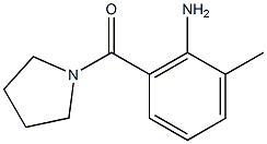 2-methyl-6-(pyrrolidin-1-ylcarbonyl)aniline Struktur