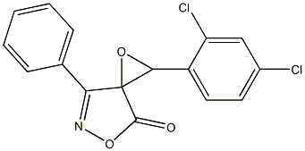 2-(2,4-dichlorophenyl)-7-phenyl-1,5-dioxa-6-azaspiro[2.4]hept-6-en-4-one Struktur