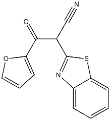 2-(1,3-benzothiazol-2-yl)-3-(2-furyl)-3-oxopropanenitrile Struktur