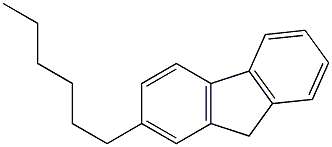 2-hexyl-9H-fluorene Struktur