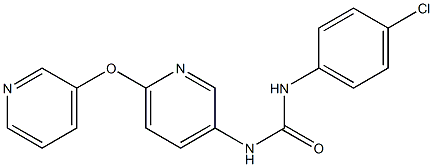 N-(4-chlorophenyl)-N'-[6-(3-pyridyloxy)-3-pyridyl]urea Struktur