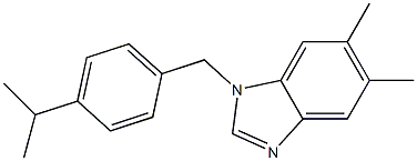 1-(4-isopropylbenzyl)-5,6-dimethyl-1H-benzimidazole Struktur