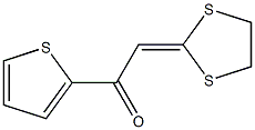 2-(1,3-dithiolan-2-yliden)-1-(2-thienyl)ethan-1-one Struktur