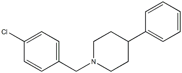 1-(4-chlorobenzyl)-4-phenylpiperidine Struktur