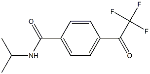 N-isopropyl-4-(2,2,2-trifluoroacetyl)benzenecarboxamide Struktur