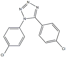 1,5-di(4-chlorophenyl)-1H-1,2,3,4-tetraazole Struktur