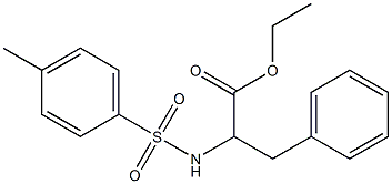 ethyl 2-{[(4-methylphenyl)sulfonyl]amino}-3-phenylpropanoate Struktur