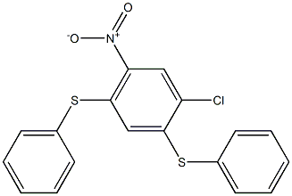 1-chloro-5-nitro-2,4-di(phenylsulfanyl)benzene Struktur