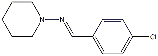 N1-(4-chlorobenzylidene)piperidin-1-amine Struktur