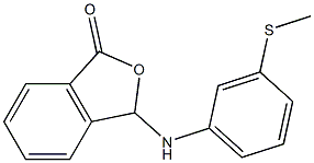 3-[3-(methylthio)anilino]-1,3-dihydroisobenzofuran-1-one Struktur