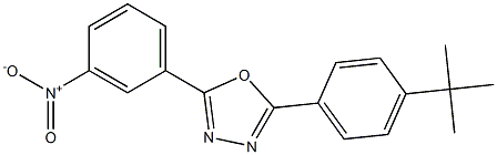 2-[4-(tert-butyl)phenyl]-5-(3-nitrophenyl)-1,3,4-oxadiazole Struktur