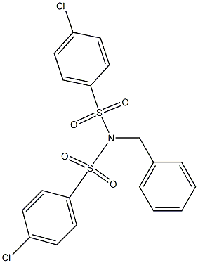 N-benzyl-4-chloro-N-[(4-chlorophenyl)sulfonyl]benzenesulfonamide Struktur