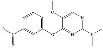 N-[5-methoxy-4-(3-nitrophenoxy)-2-pyrimidinyl]-N,N-dimethylamine Struktur