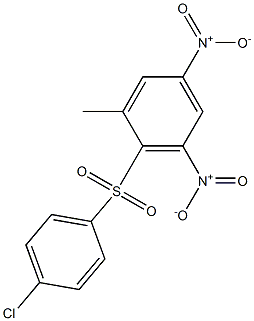 2-[(4-chlorophenyl)sulfonyl]-1-methyl-3,5-dinitrobenzene Struktur