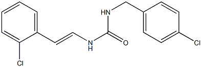 N-(4-chlorobenzyl)-N'-(2-chlorostyryl)urea Struktur