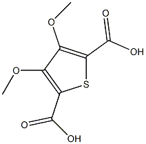 3,4-dimethoxythiophene-2,5-dicarboxylic acid Struktur