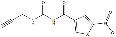 N-[(5-nitro-3-thienyl)carbonyl]-N'-prop-2-ynylurea Struktur