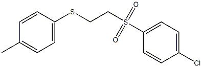 1-chloro-4-({2-[(4-methylphenyl)thio]ethyl}sulfonyl)benzene Struktur