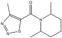 (2,6-dimethylpiperidino)(4-methyl-1,2,3-thiadiazol-5-yl)methanone Struktur