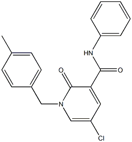 5-chloro-1-(4-methylbenzyl)-2-oxo-N-phenyl-1,2-dihydro-3-pyridinecarboxamide Struktur