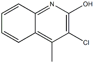 3-chloro-4-methylquinolin-2-ol Struktur