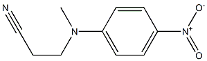 3-(methyl-4-nitroanilino)propanenitrile Struktur