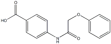 4-[(2-phenoxyacetyl)amino]benzoic acid Struktur