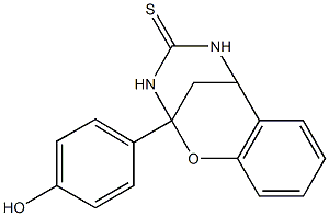 9-(4-hydroxyphenyl)-8-oxa-10,12-diazatricyclo[7.3.1.0~2,7~]trideca-2(7),3,5 -triene-11-thione Struktur