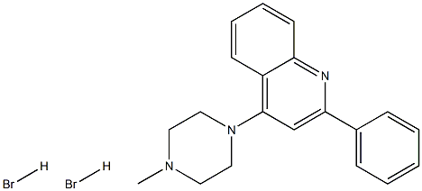 4-(4-methylpiperazino)-2-phenylquinoline dihydrobromide Struktur