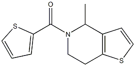 (4-methyl-4,5,6,7-tetrahydrothieno[3,2-c]pyridin-5-yl)(2-thienyl)methanone Struktur