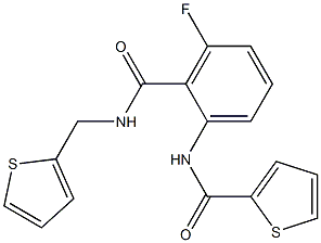 N2-(3-fluoro-2-{[(2-thienylmethyl)amino]carbonyl}phenyl)thiophene-2-carboxamide Struktur