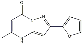 2-(2-furyl)-5-methyl-4,7-dihydropyrazolo[1,5-a]pyrimidin-7-one Struktur